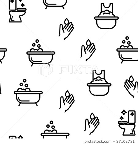 Sanitation Vector Seamless Pattern Sanitation Vector Seamless Pattern 57102751
