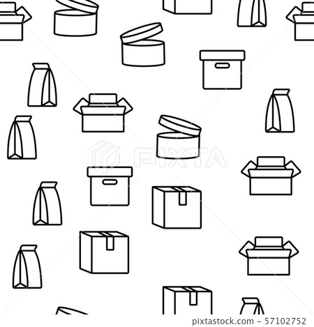 Packaging Types Vector Seamless Pattern Packaging Types Vector Seamless Pattern 57102752