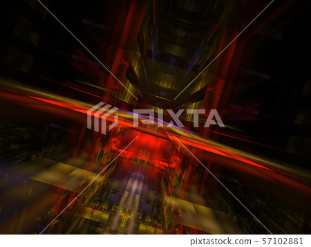 Abstract portal or hall - digitally generated... - Stock Illustration ...