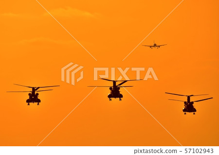 最美麗的夕陽直升機好運直升機 57102943