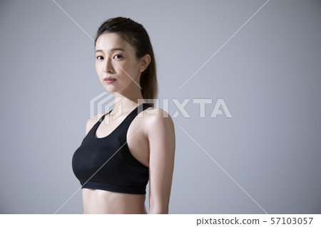 Women Hot Yoga Exercise Sweat Athlete Sports Women Hot Yoga Exercise Sweat Athlete Sports 57103057