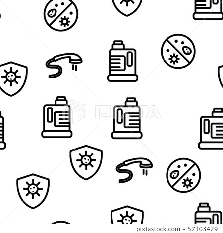 Sanitation Vector Seamless Pattern Sanitation Vector Seamless Pattern 57103429