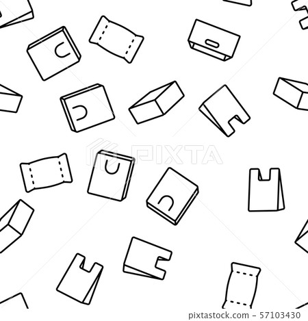 Packaging Types Vector Seamless Pattern Packaging Types Vector Seamless Pattern 57103430