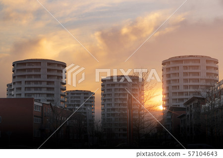 Round tower appartments in the sunset Round tower appartments in the sunset 57104643