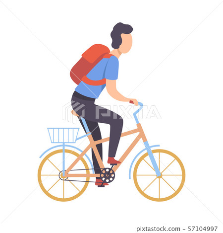 Riding bike best sale with backpack