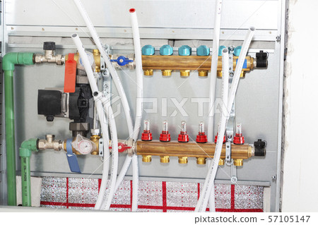 Main Control manifold of house floor heating Main Control manifold of house floor heating 57105147