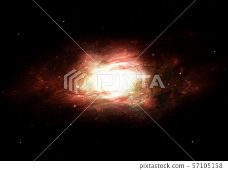 Stars, dust and gas nebula in a far galaxy 57105158