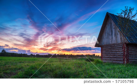 Rustic sunset 57105798