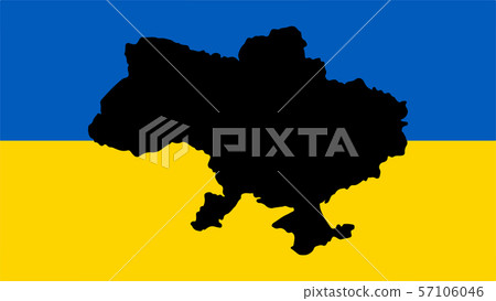 Map and flag of Ukraine Vector illustration Map and flag of Ukraine Vector illustration 57106046