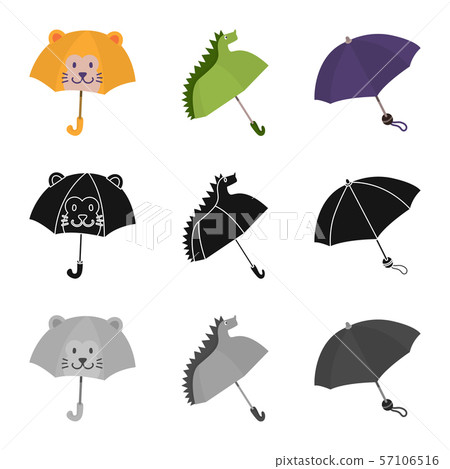 Isolated object of protection and closed symbol. Set of protection and rainy stock vector Isolated object of protection and closed symbol. Set of protection and rainy stock vector 57106516