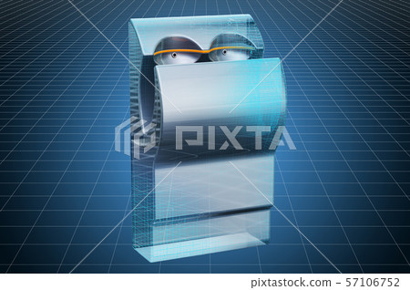 Visualization 3d cad model of Hand Dryer Visualization 3d cad model of Hand Dryer 57106752
