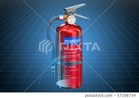 Visualization 3d cad model of fire extinguisher 57106754