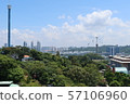 Scenery from Merlion Observatory on Sentosa Island, Singapore (1) Cable car Scenery from Merlion Observatory on Sentosa Island, Singapore (1) Cable car 57106960