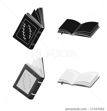 Vector illustration of training and cover symbol. Collection of training and bookstore stock vector Vector illustration of training and cover symbol. Collection of training and bookstore stock vector 57107082