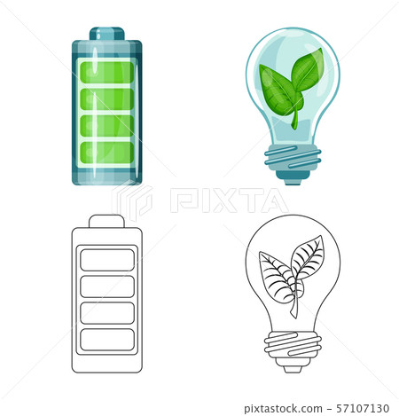 Vector design of innovation and technology logo. Set of innovation and nature stock symbol for web. Vector design of innovation and technology logo. Set of innovation and nature stock symbol for web. 57107130