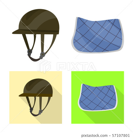 Vector design of equipment and riding logo. Collection of equipment and competition stock symbol for Vector design of equipment and riding logo. Collection of equipment and competition stock symbol for 57107801