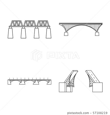 Vector design of sight and connection symbol. Set of sight and construct stock symbol for web. 57108219