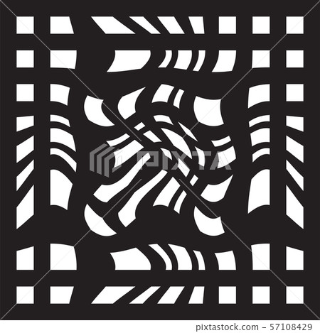 Striped abstract background. black and white zebra print. Vector illustration. eps10 57108429