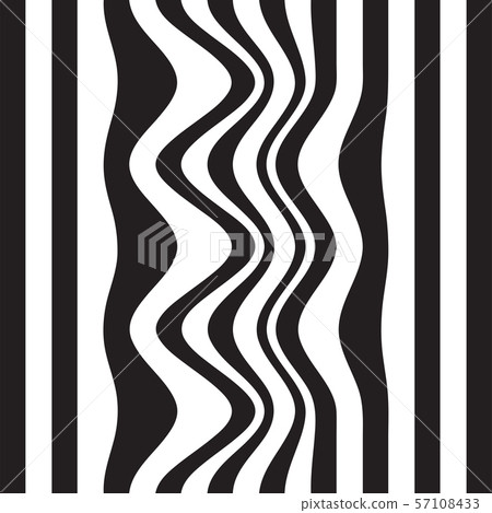 Striped abstract background. black and white zebra print. Vector illustration. eps10 57108433