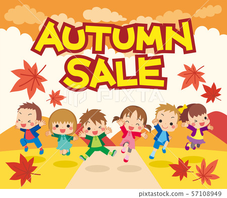 Autumn sale for kids [Banner] Compatible size... - Stock Illustration ...