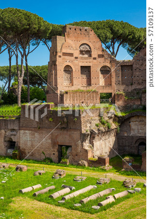 The Stadium of Domitian on the Palatine Hill in Rome The Stadium of Domitian on the Palatine Hill in Rome 57109137
