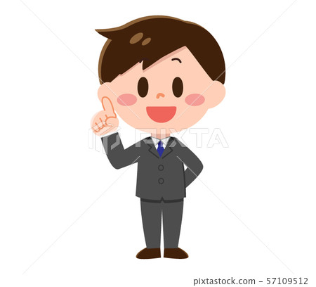 Men in suits explaining points Men in suits explaining points 57109512
