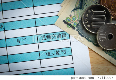 Salary statement Commuting transportation expenses 57110097
