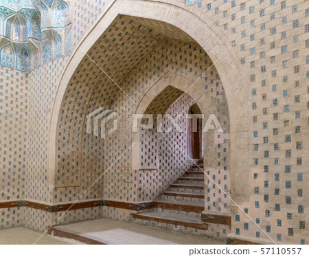 Interior stairs leading up out of mausoleum 57110557