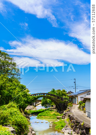 Kanhama Eyeglass Bridge [Okama Town, Unzen city Nagasaki Prefecture] 57112688