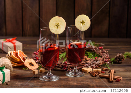 Christmas hot mulled wine  57112696