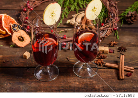 Christmas hot mulled wine  57112698