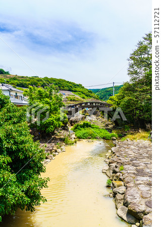 Kanhama Eyeglass Bridge [Okama Town, Unzen city Nagasaki Prefecture] 57112721