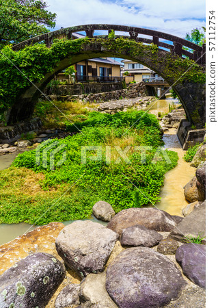 Kanhama Eyeglass Bridge [Okama Town, Unzen city Nagasaki Prefecture] 57112754