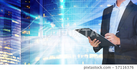 Respectable young businessman 57116376