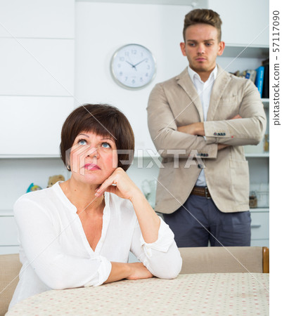 man offers woman to make choice man offers woman to make choice 57117090