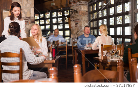 Country style restaurant with guests Country style restaurant with guests 57117657