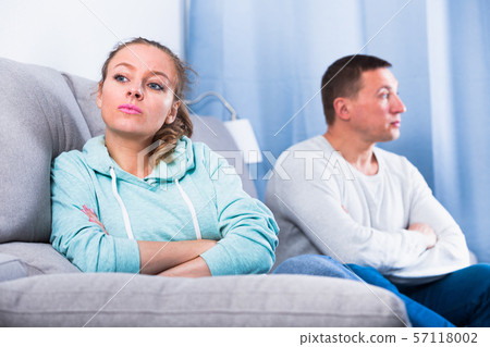 Couple arguing at home Couple arguing at home 57118002