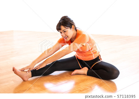 Women stretching 57118395