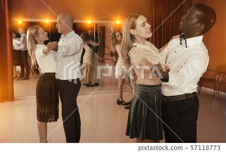 People learning to dance waltz 57118773