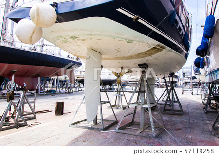 boat maintenance at the shipyard boat maintenance at the shipyard 57119258