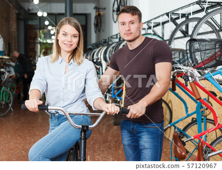 Portrait of male with female who are standing smile Portrait of male with female who are standing smile 57120967