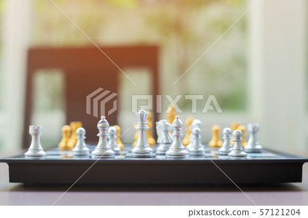 Soft focus Chess game with the other silver team Soft focus Chess game with the other silver team 57121204