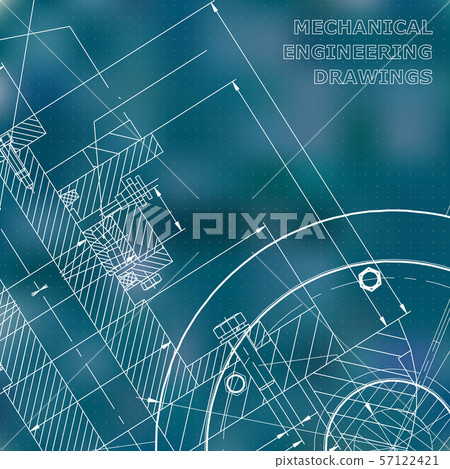 Backgrounds of engineering subjects. Technical illustration Backgrounds of engineering subjects. Technical illustration 57122421