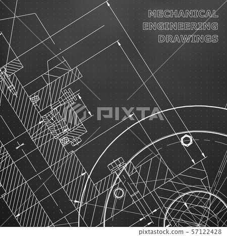 Backgrounds of engineering subjects. Technical illustration Backgrounds of engineering subjects. Technical illustration 57122428