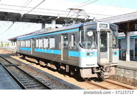 Yoon Line Kannonji Station Kanonji to Iyo Saijo Local Train from the left 57125717