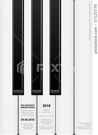 Music Grand Piano Poster Background Template 57125779