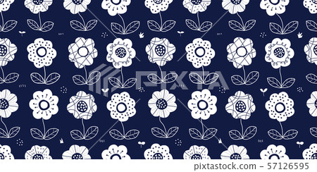 Flower pattern - seamless Flower pattern - seamless 57126595