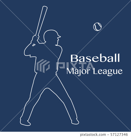 Baseball player with bat, ball Vector illustration Baseball player with bat, ball Vector illustration 57127346