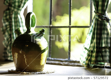painted green bowl 57129572