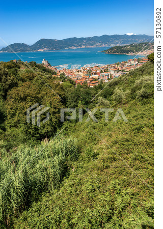 Lerici town - Gulf of La Spezia Liguria Italy 57130892